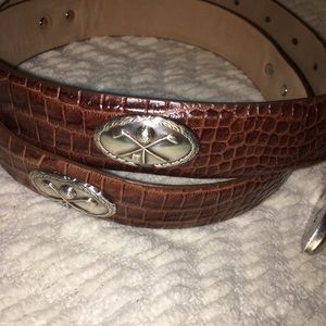 VTG Golf Sz 40 genuine Italian calfskin belt EUC